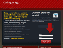 Tablet Screenshot of cookinganegg.com